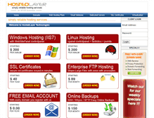 Tablet Screenshot of hostedlayer.com